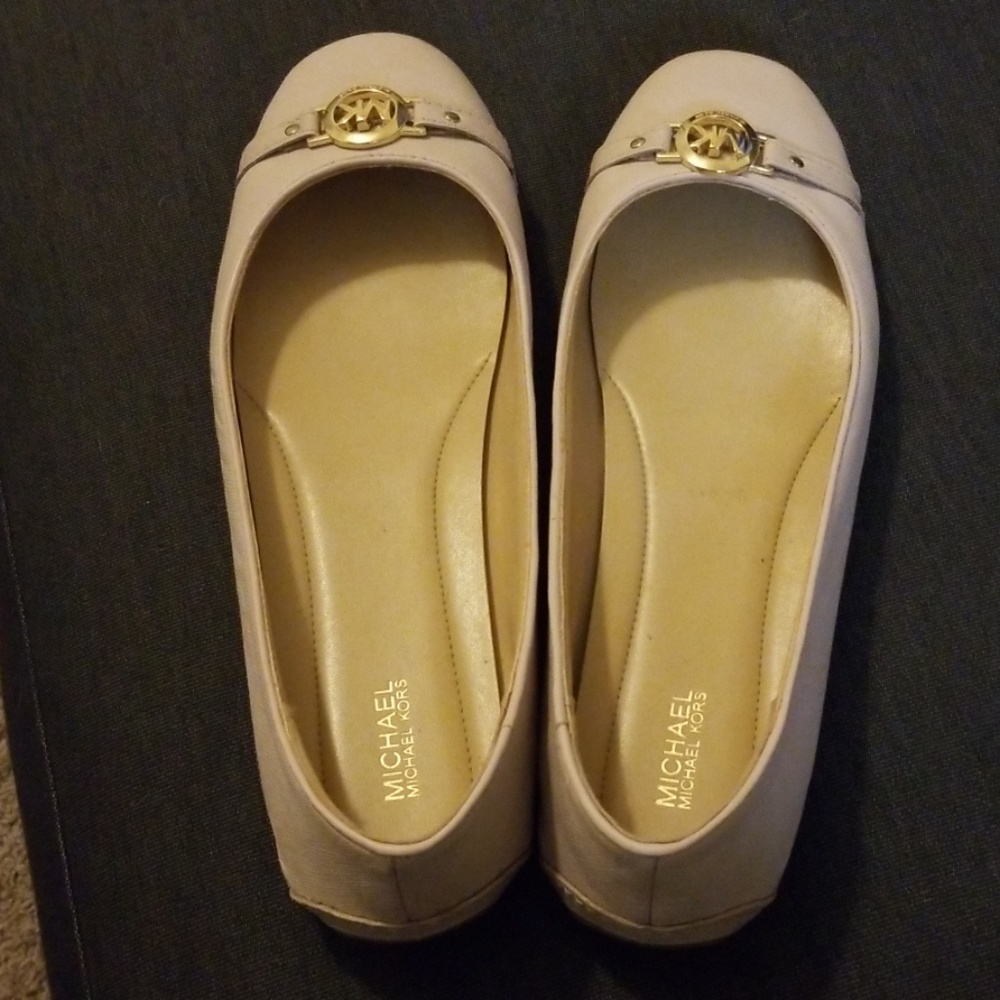 Dreamy Pale Pink Michael Kors Flats